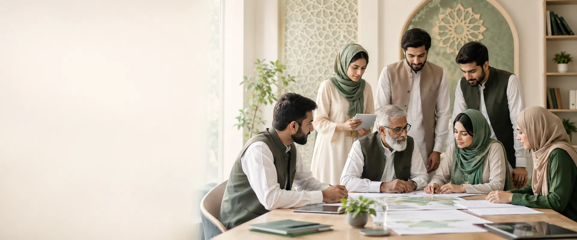 Noor-e-Kainat team planning community welfare work